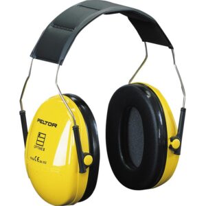 3M Peltor Optime I H510A gehoorkap met hoofdband geel