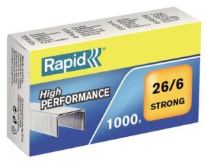 Nieten Rapid 26/6 gegalvaniseerd strong 1000 stuks a 10 doosjes
