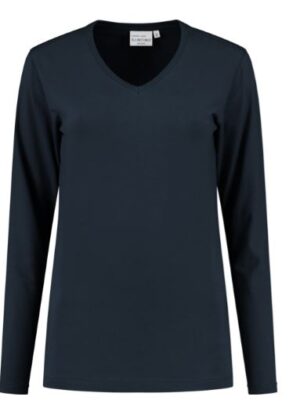 Santino Ledburg t-shirt ladies lange mouw navy 2XL