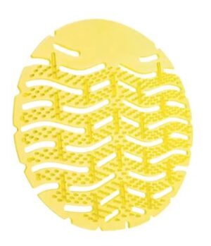 Urinoirmatje geel geurend lemon met anti-spat haartjes 10st