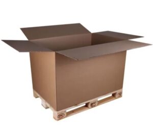 Palletdoos europallet 1175x785x785mm BC-golf bruin