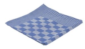 Theedoek blok ca. 50x50 cm blauw set à 6st