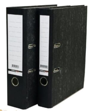 Ordner Qbasic A4 50mm karton gewolkt zwart
