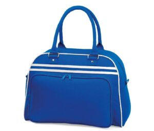 Bagbase Retro handtas Royalblue-wit BG75