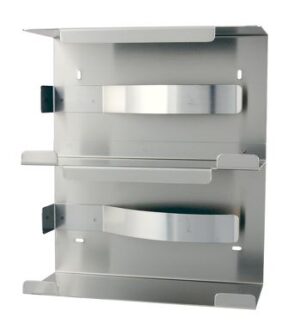 Handschoen dispenser duo RVS voor wandmontage