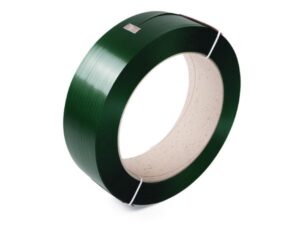 Pet Band 19mm x1000mtr groen 1mm dik kern 406mm