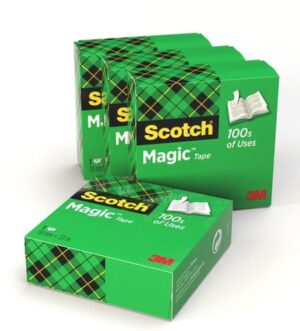 Plakband Scotch Magic 810 19mmx33m onzichtbaar transparant 4 rollen/pak