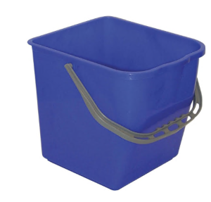 Emmer voor mop en werkwagen 15 liter blauw