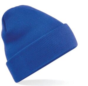 Muts gebreid kobalt blauw
