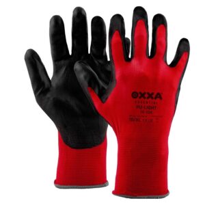 OXXA Builder 50-246 handdschoen zwart-rood 10-XL 12paar