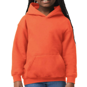 Gildan Heavy Hooded oranje 3/4 XS 941