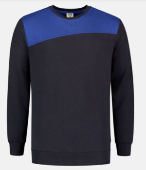 Tricorp sweater bicolor naden 302013 navy-royalblue