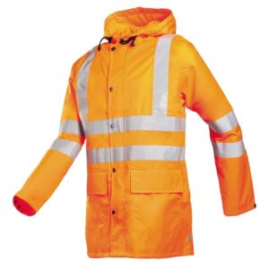 Sioen 198A regenjas fluor oranje met reflectie EN471