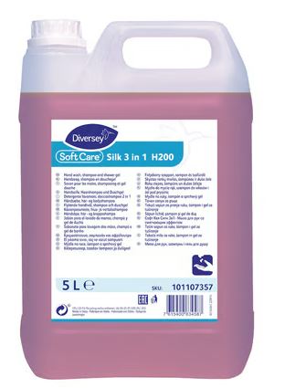 Soft Care Silk H200 3 in 1 shampoo 5ltr