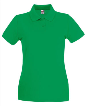 Fruit of the Loom lady polo kelly green 2XL
