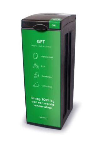 Bonton afvalbak original GFT-deksel-fronsticker 70liter