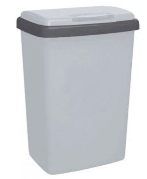 Afvalbak top-fix 50 liter grijs